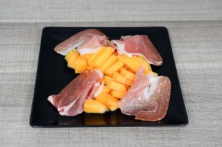 Salade de melon et jambon cru