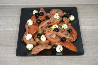 Salade tomates et mozzarella