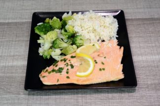 truite riz choux
